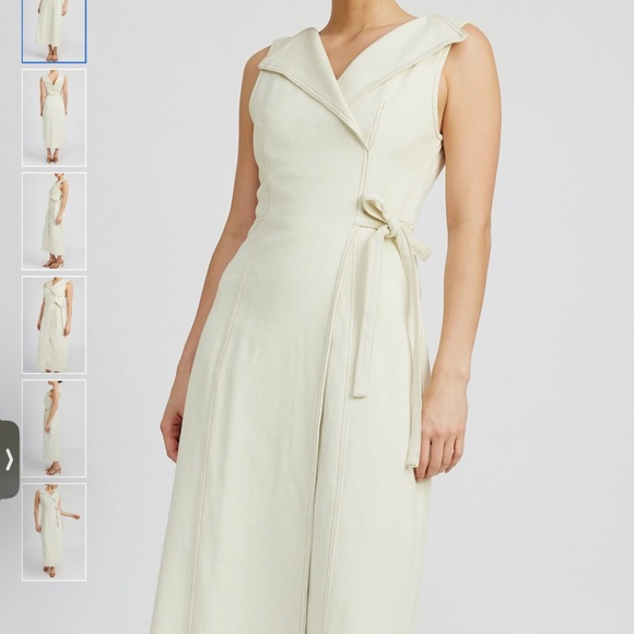 En Saison Areli Denim Faux Wrap Dress size XS